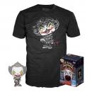 FUNKO POP! - Movie - IT Chapter Two Pennywise With Beaver Hat #830 mit Tee Größe M